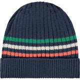 Rib Knit Stripped Beanie