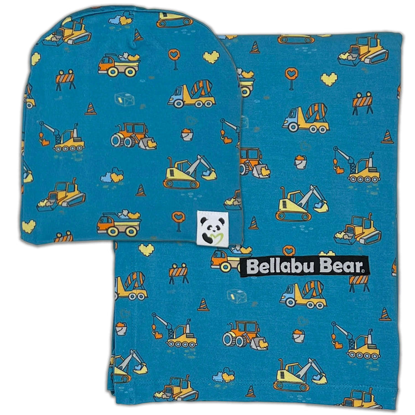 Milk & Cookies Original Bamboo Swaddle & Beanie Set