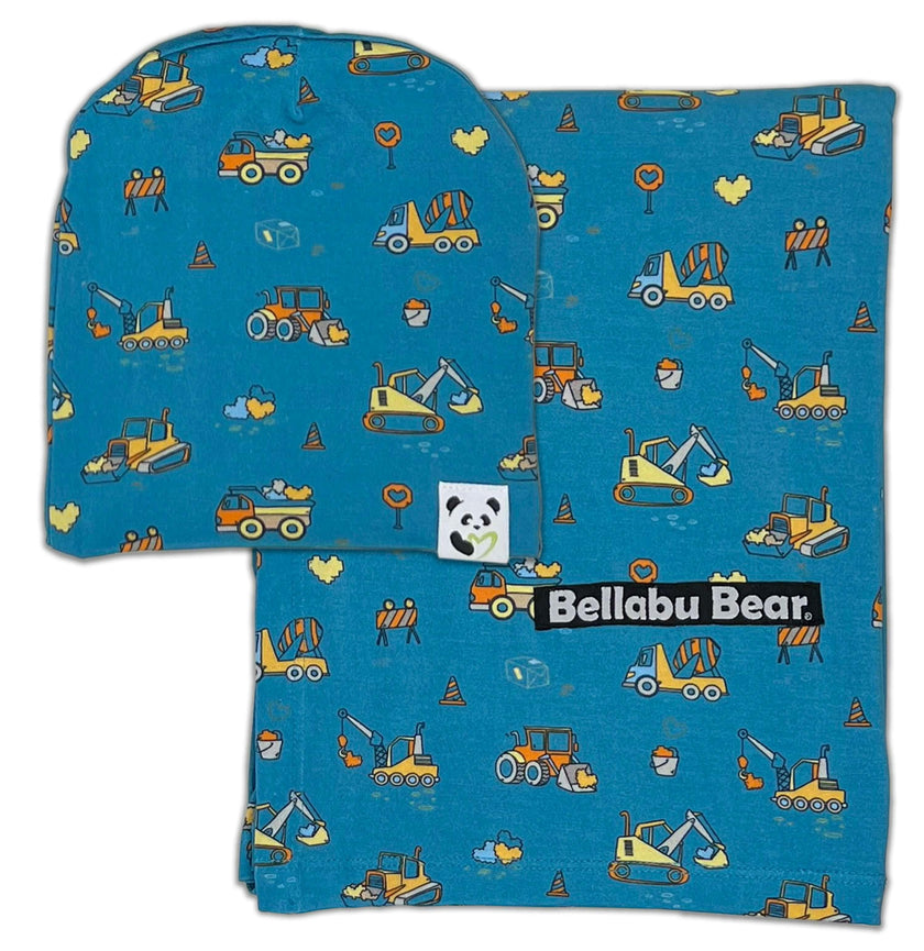 Milk & Cookies Original Bamboo Swaddle & Beanie Set