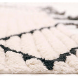 Viktor Braided Tassel Rectangular Rug, Black