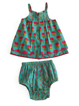 Layola Layered Swing Dress Teal