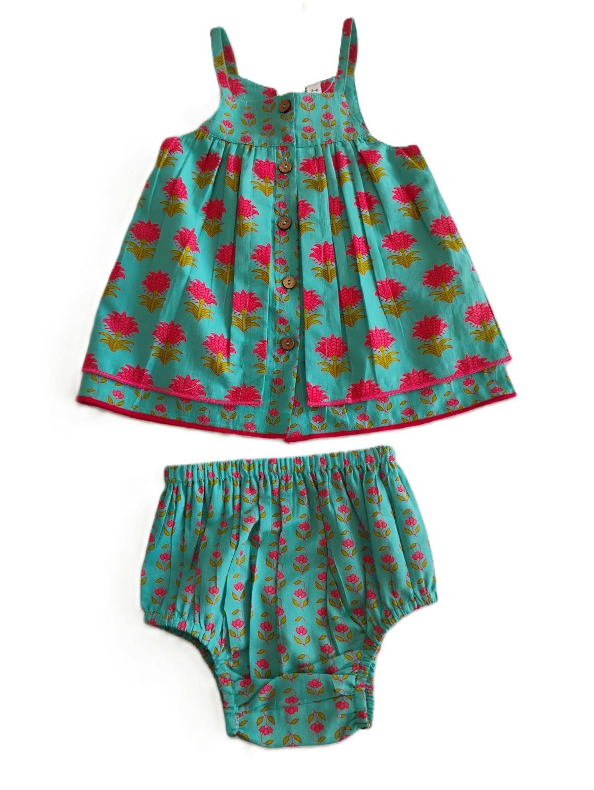 Layola Layered Swing Dress Teal