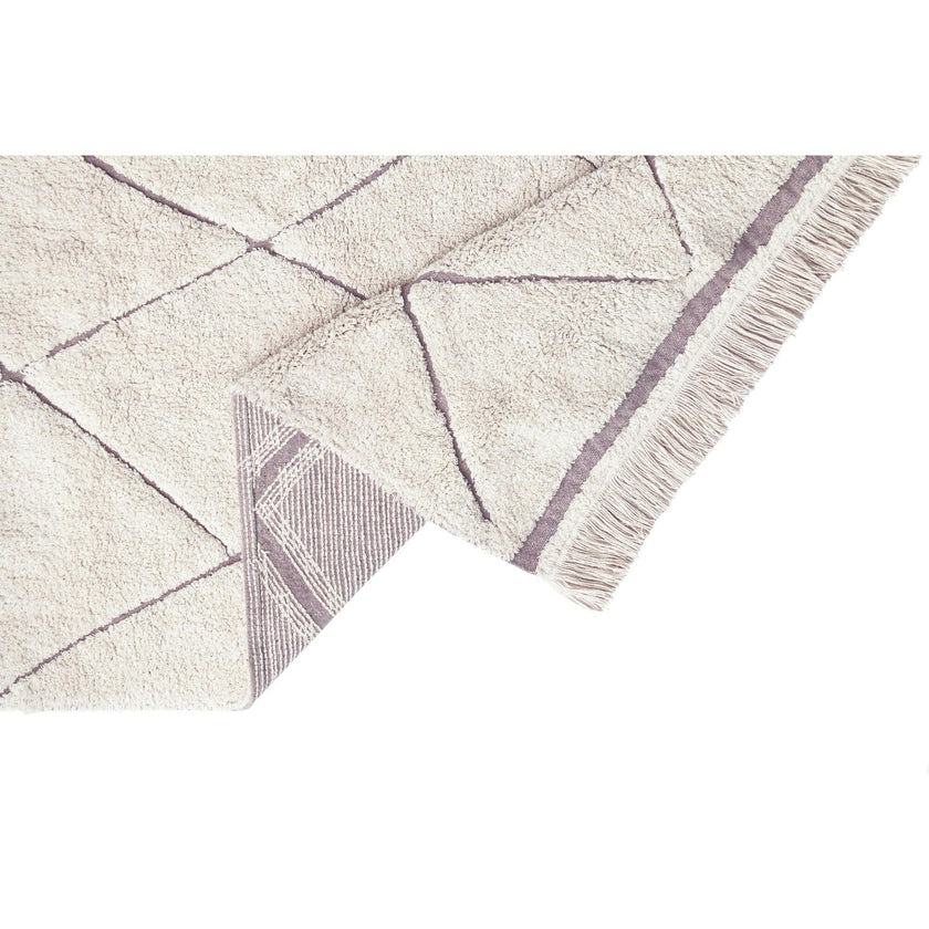Bereber RugCycled Washable Rug. Natural