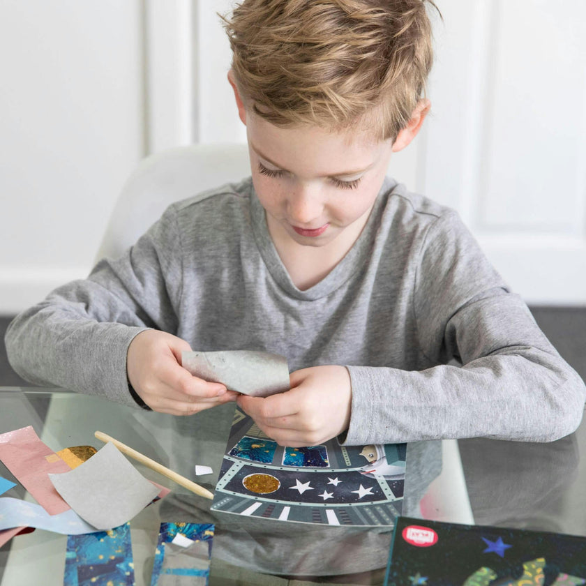 Tribe: Foil Art - Space Adventures Activity Set