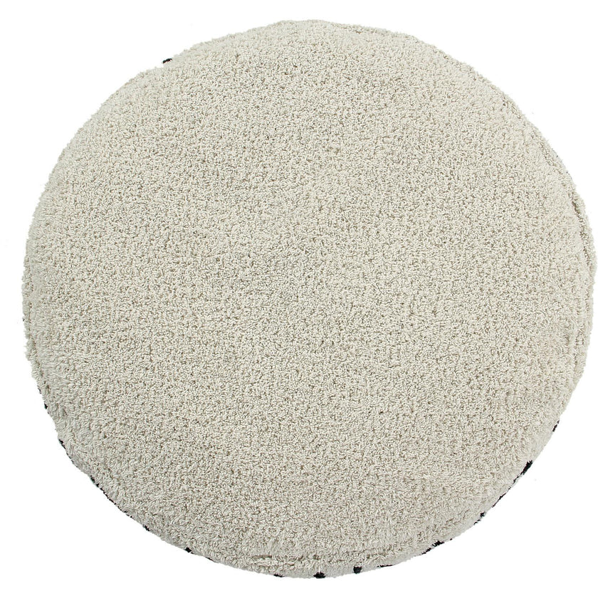 All Around Alphabet Round Wide Pouffe