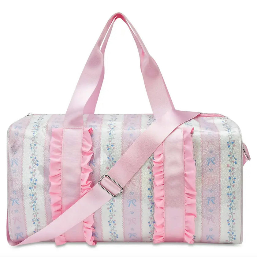 Floral Stripes Duffel Bag