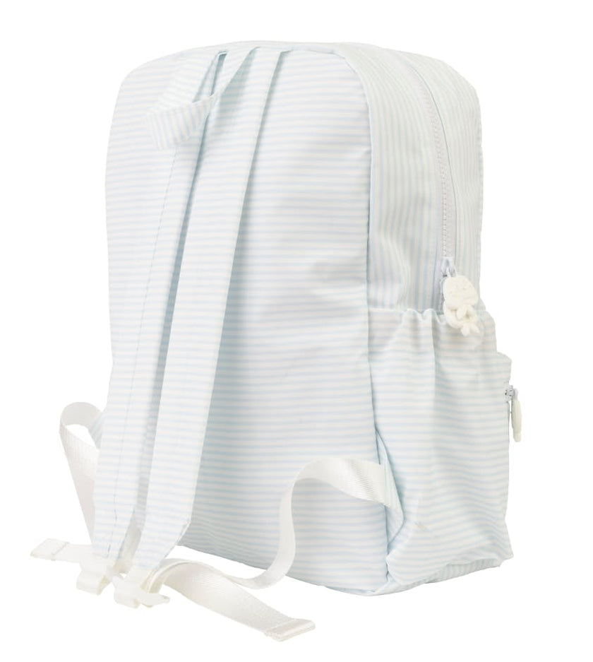 The Backpack in Light Blue Stripe