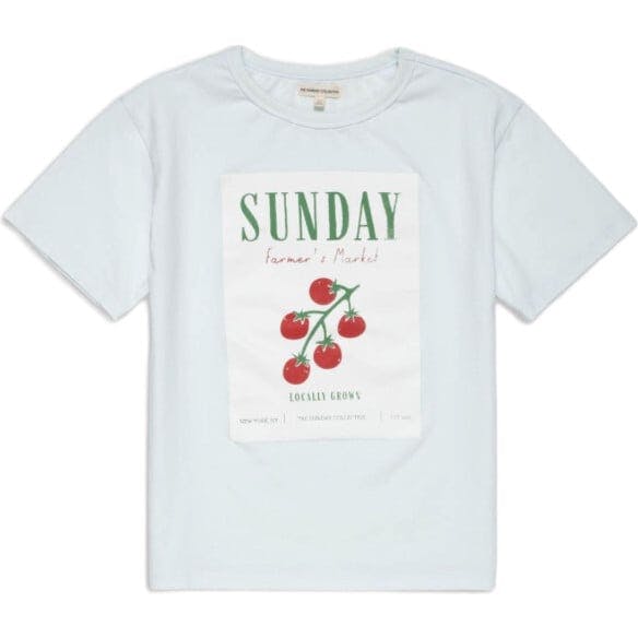 Organic Weekend Tee in Sky Blue