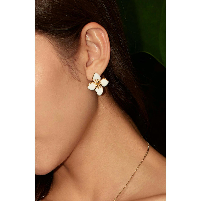 Iris Blossom Stud Earrings