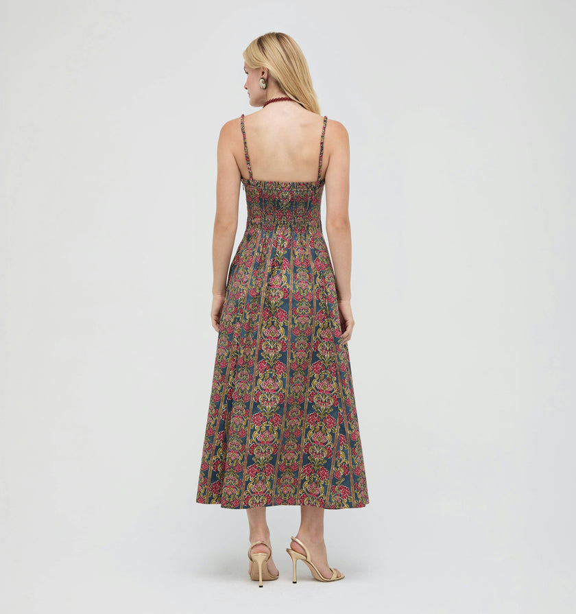 The Maisie Dress -  Stowell Medallion Stripe