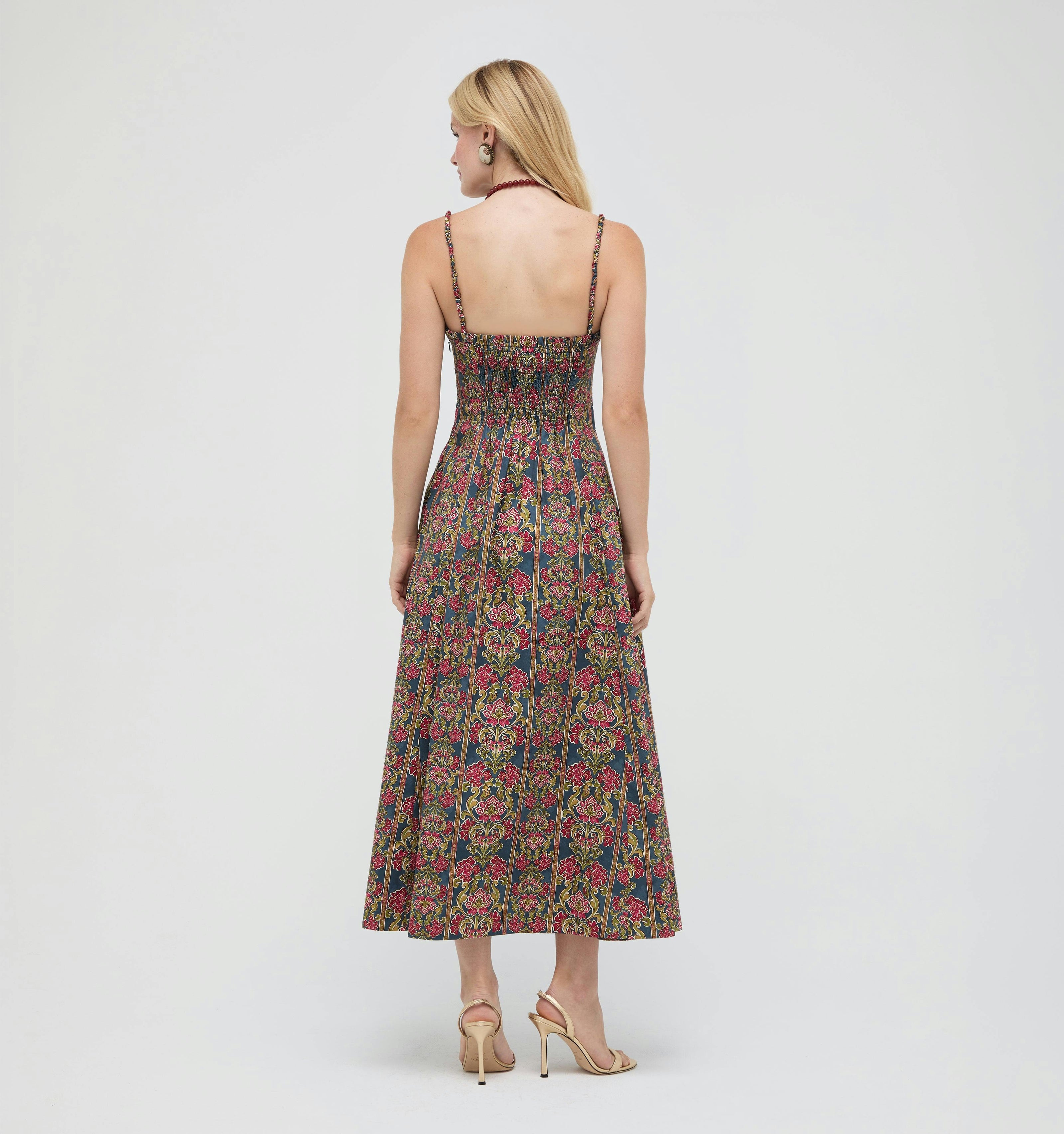 The Maisie Dress -  Stowell Medallion Stripe