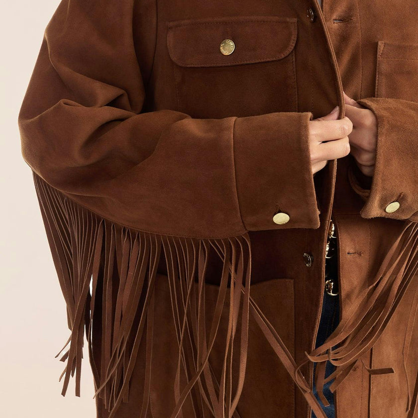 Westward Fringe Suede Jacket