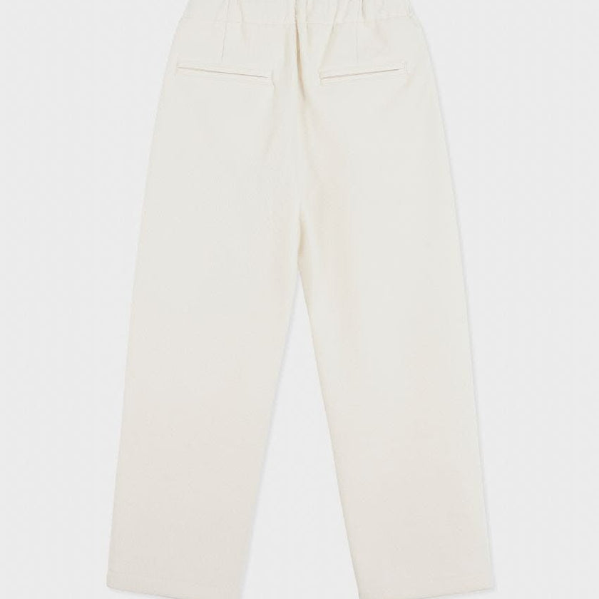Organic Cotton Recycled Polyester Pleated Pant