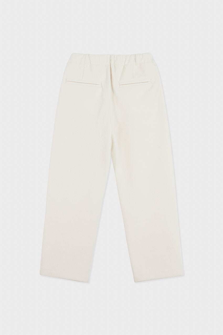 Organic Cotton Recycled Polyester Pleated Pant