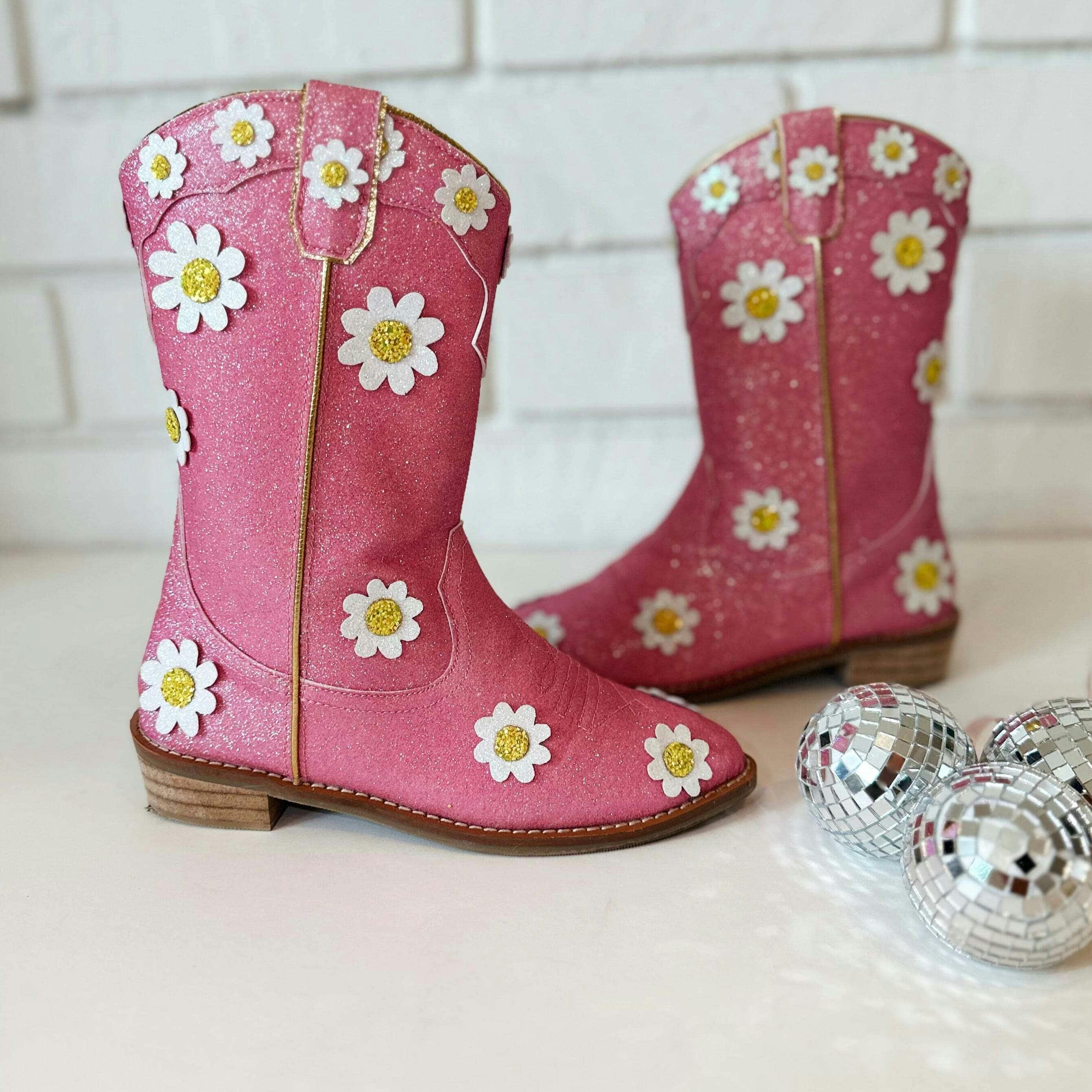 Cowgirl Oopsie Daisy Boots, Pink