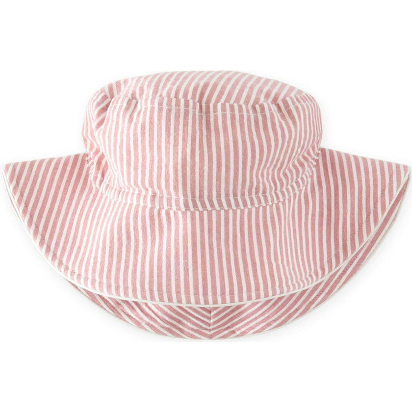 Seersucker Bucket Hat, Red