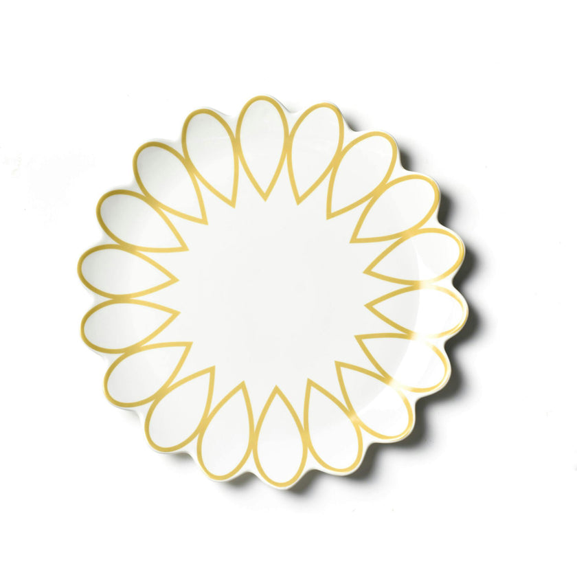 Deco Gold Scallop Platter