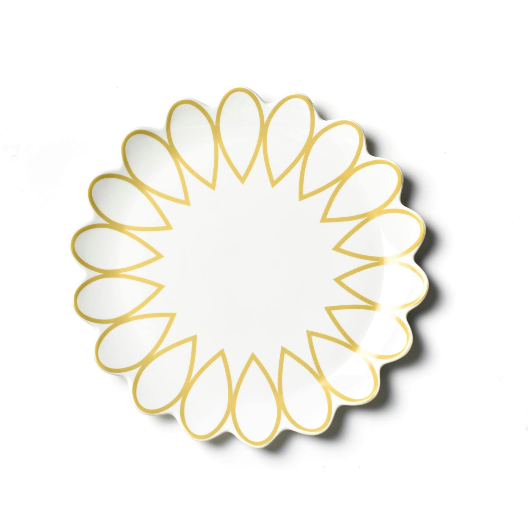 Deco Gold Scallop Platter