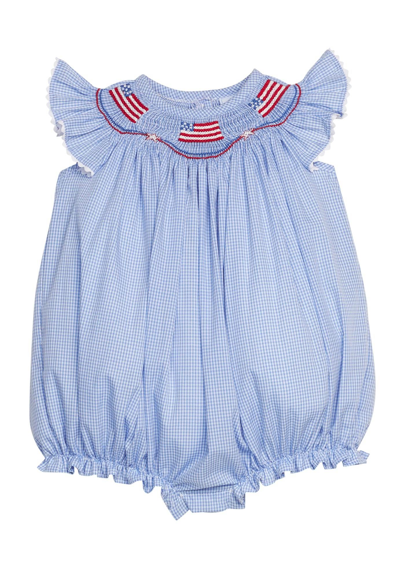 Smocked Bishop Bubble - Flags