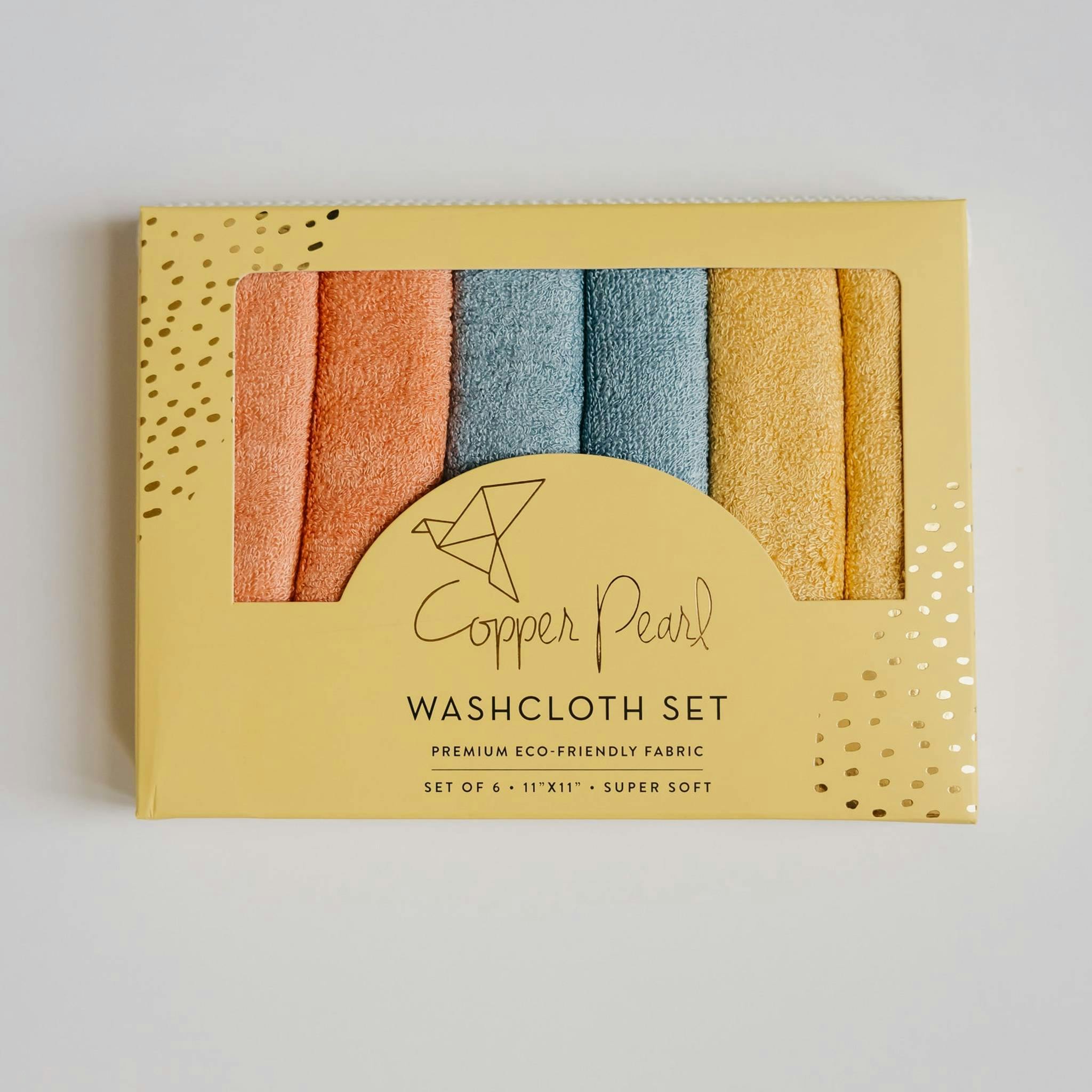 6 Ultra Soft Washcloths - Piper