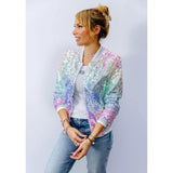 Women's Icy Ombre Sequin Jacket