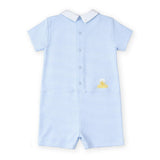 Stripe Knit Shortall With Chick