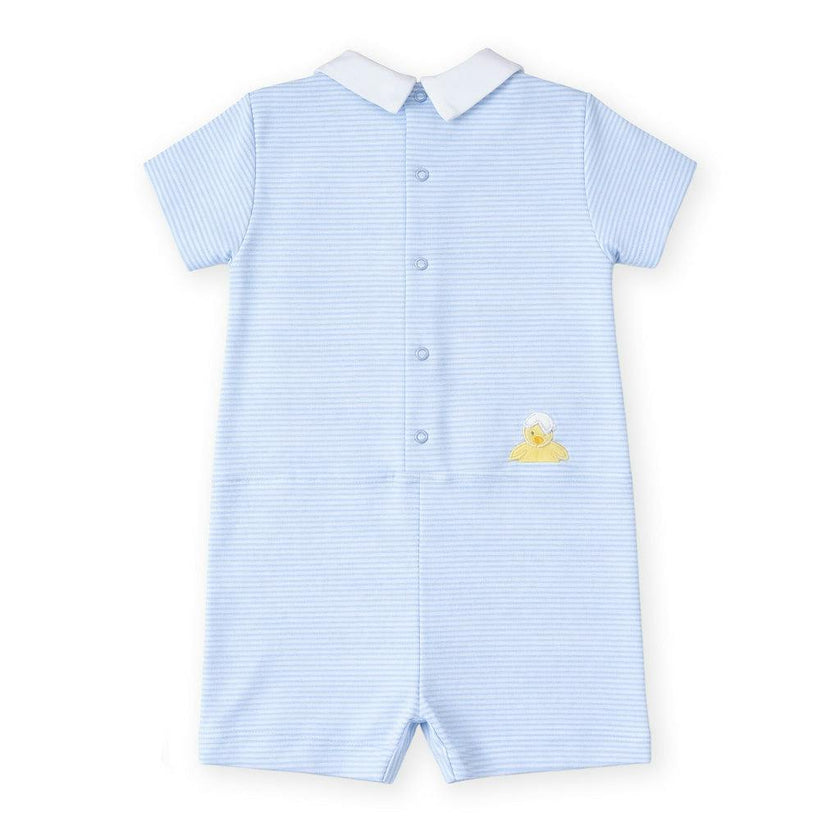 Stripe Knit Shortall With Chick