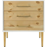 Vanda 3-Drawer Beetlewood Side Table