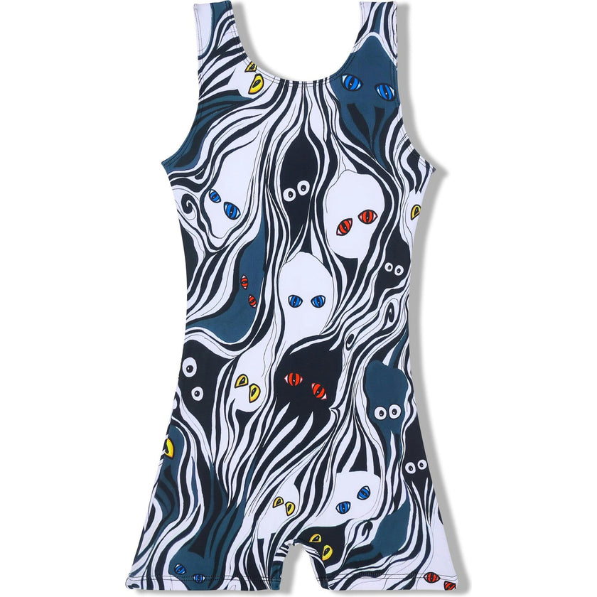 Spooky Eyes Playsuit, Black