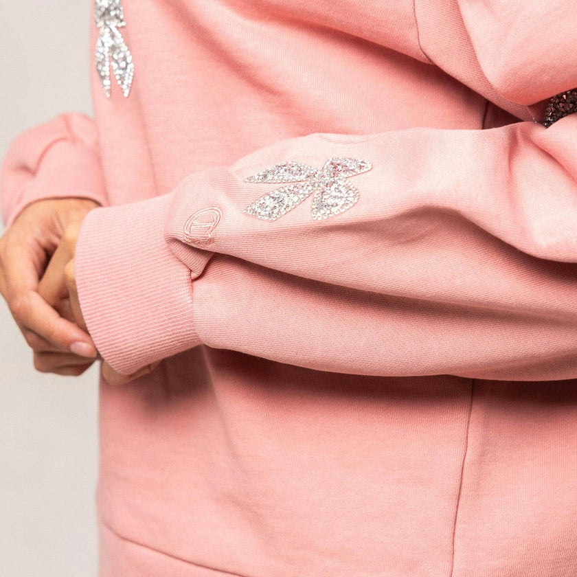 Micah Crew Neck Sweatshirt in Pink & Bows