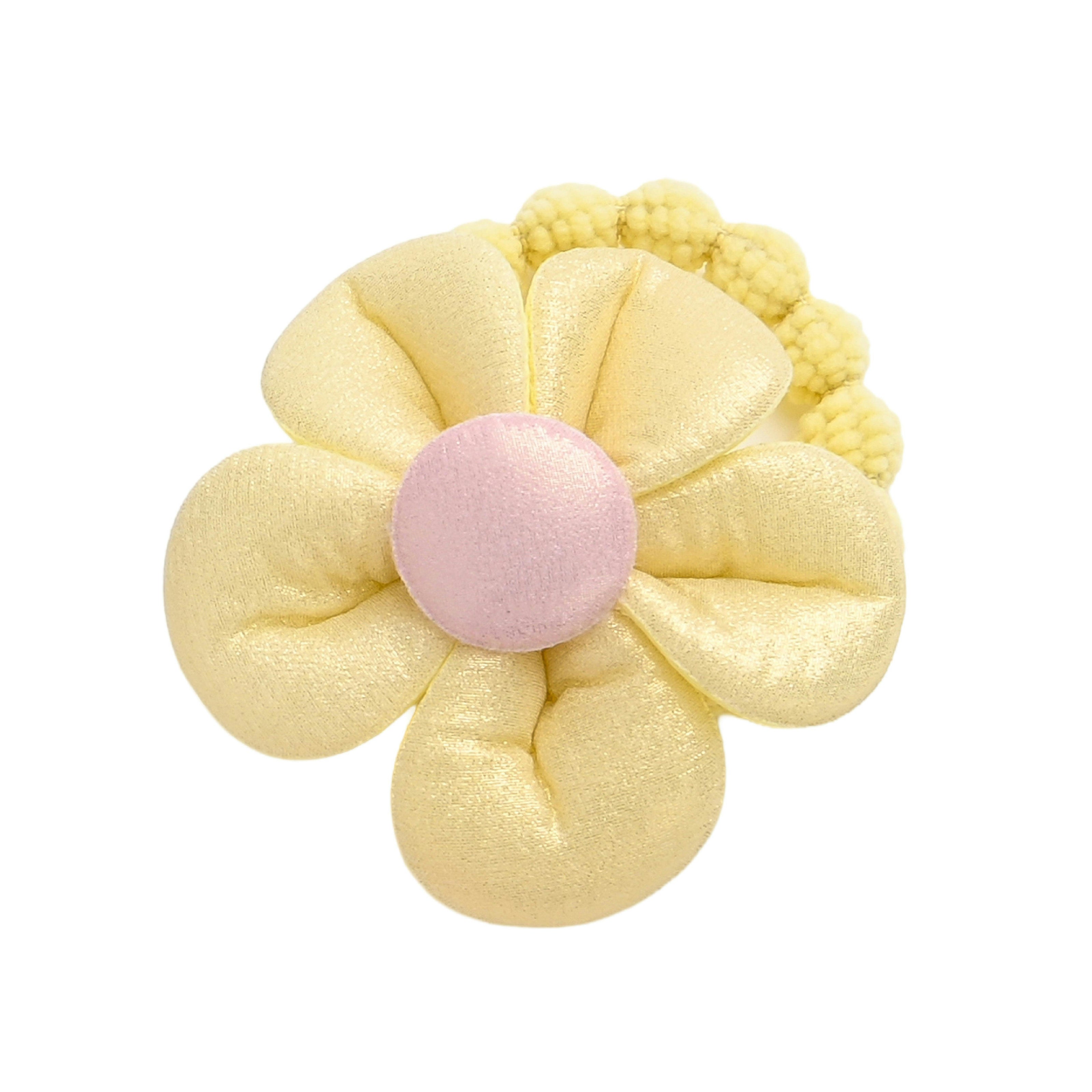 Plush Flower Hair Tie Set