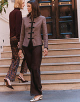 The Valerie Jacket -  Chocolate Herringbone