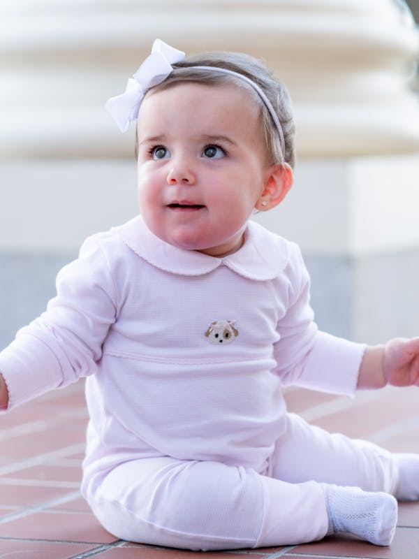 Spotted Girl Pima Playsuit