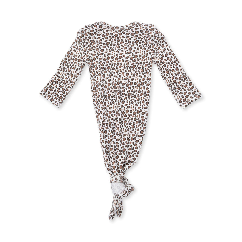 Leopard Rib - Knotted Gown and Knot Headband