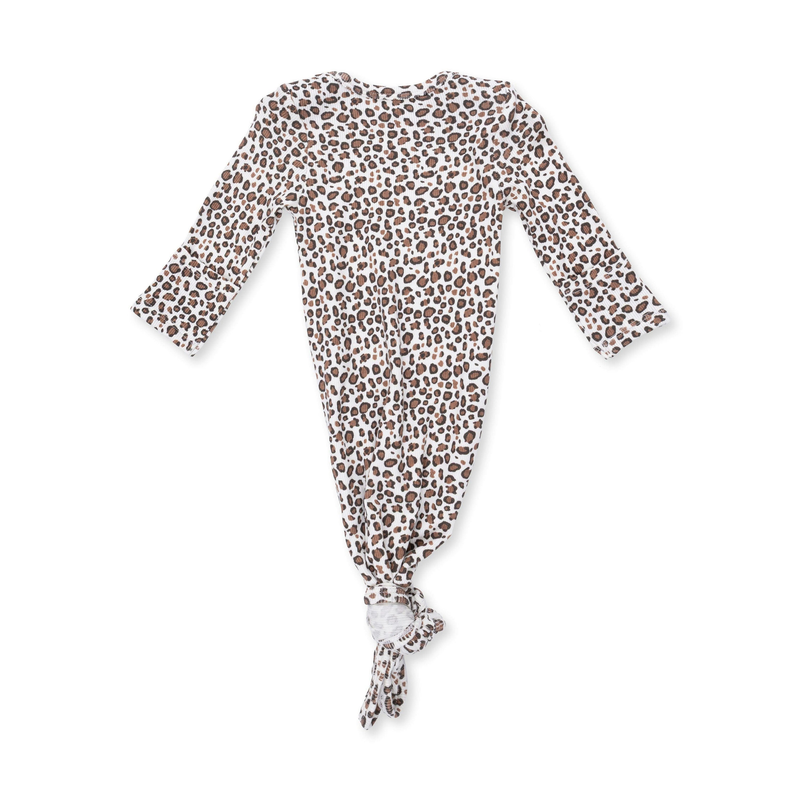 Leopard Rib - Knotted Gown and Knot Headband