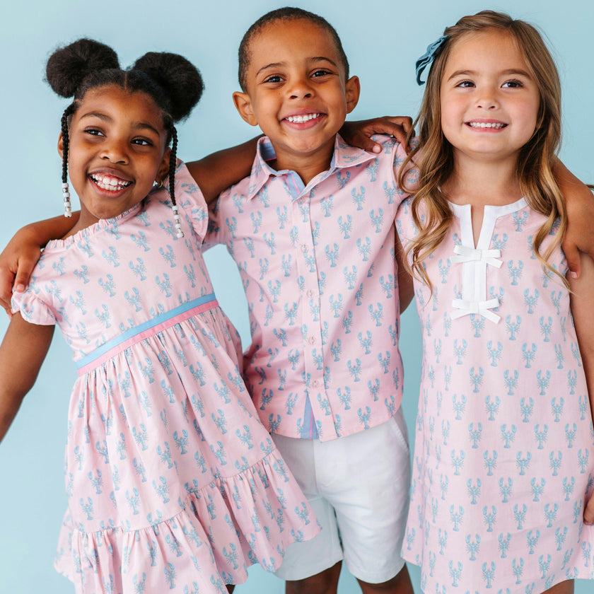 Pastel Pincers Ruffle Dress