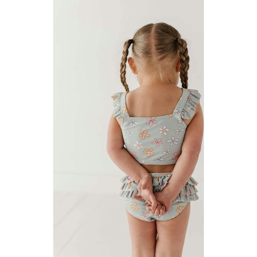 Girl's Two-Piece Ruffle Swimsuit