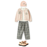 IL GUFO Embroidered Quartz Pink Baby Cardigan