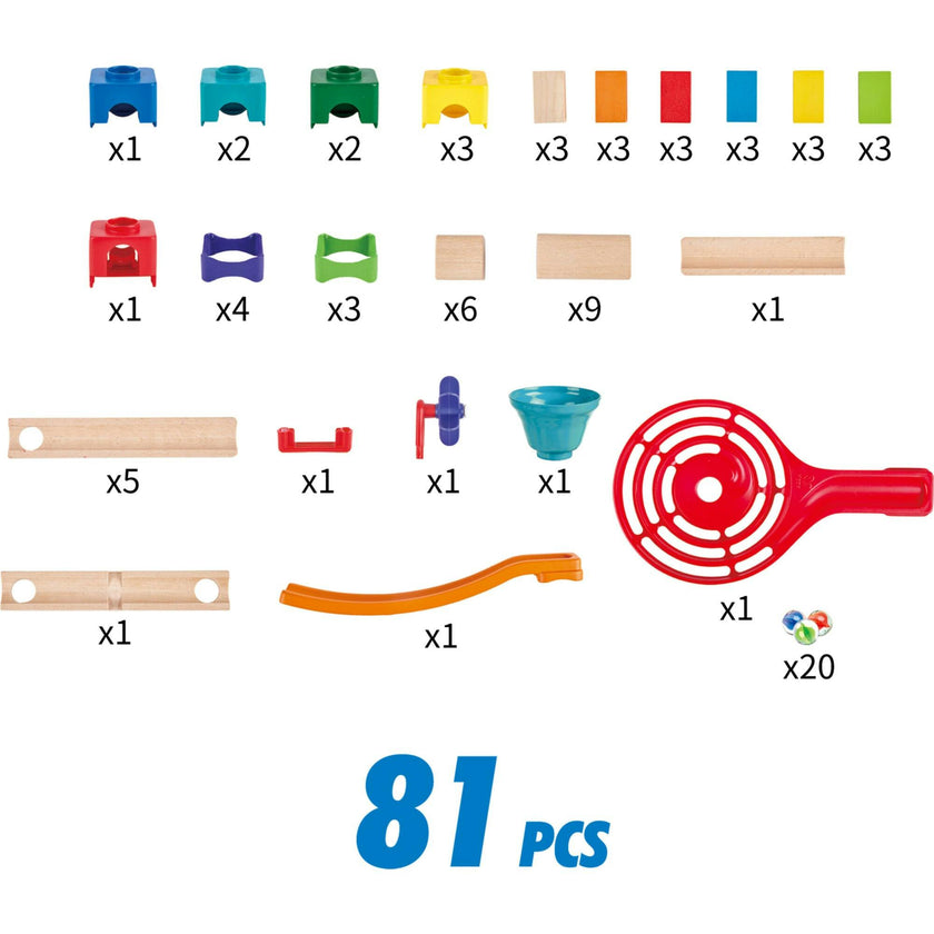 Marble Run DIY Wood Building Racetrack