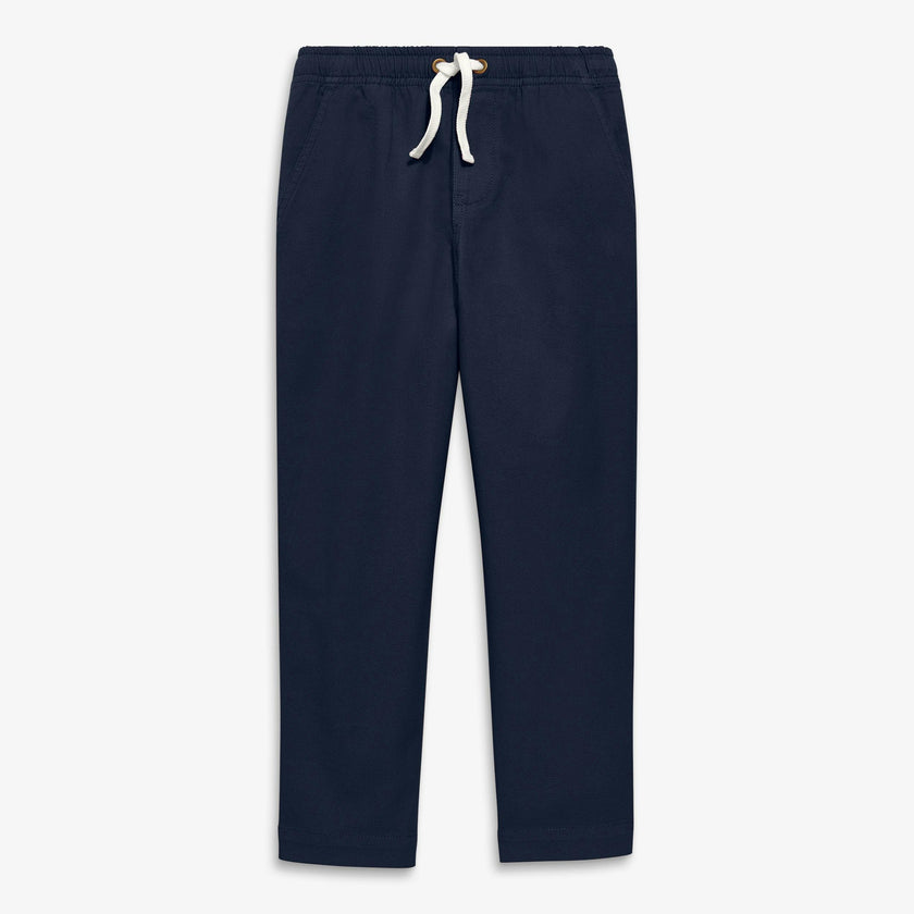 Kids stretch chino drawstring pant