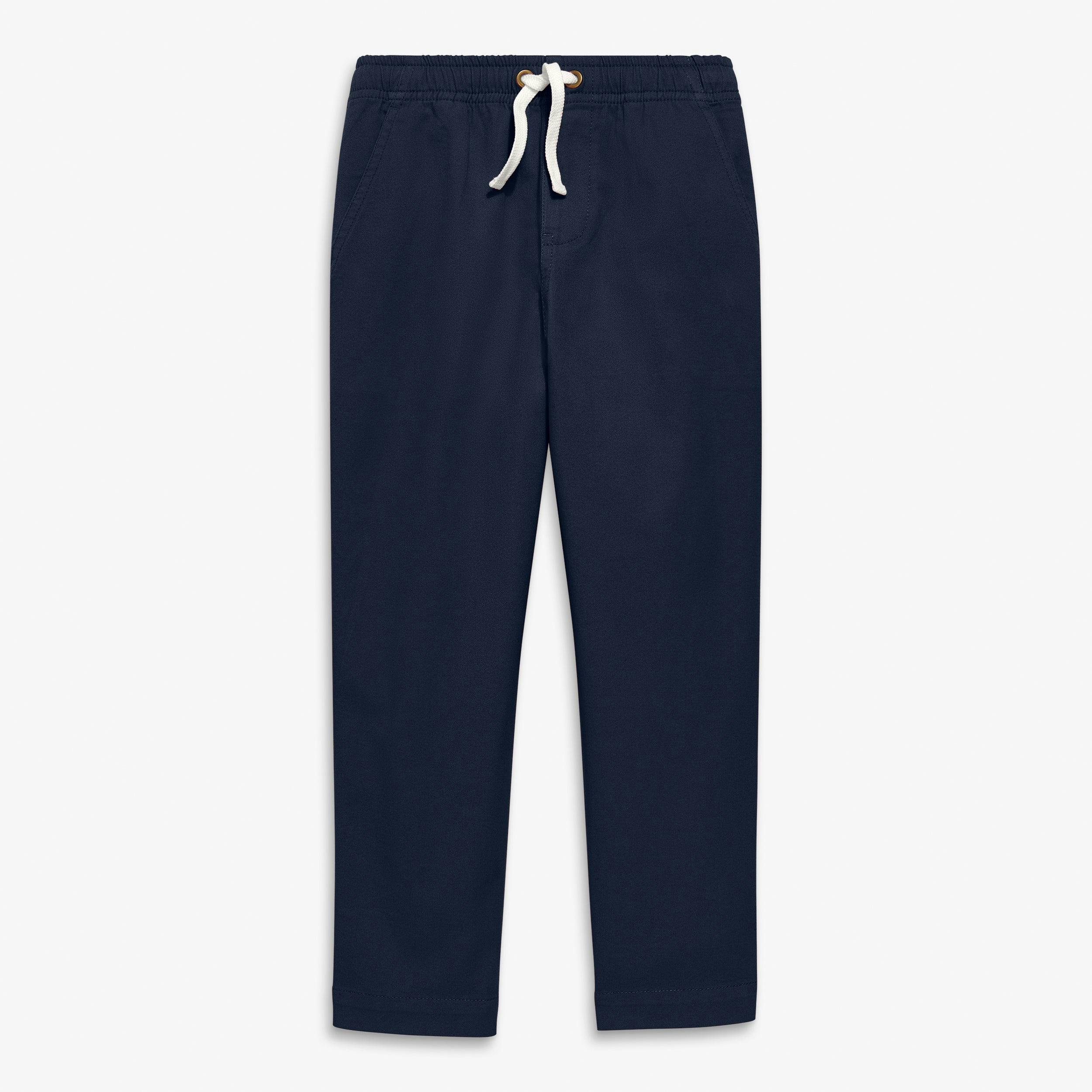 Kids stretch chino drawstring pant