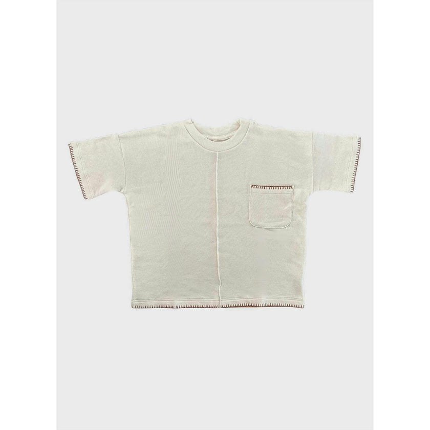 Hand-Embroidered French Terry Top