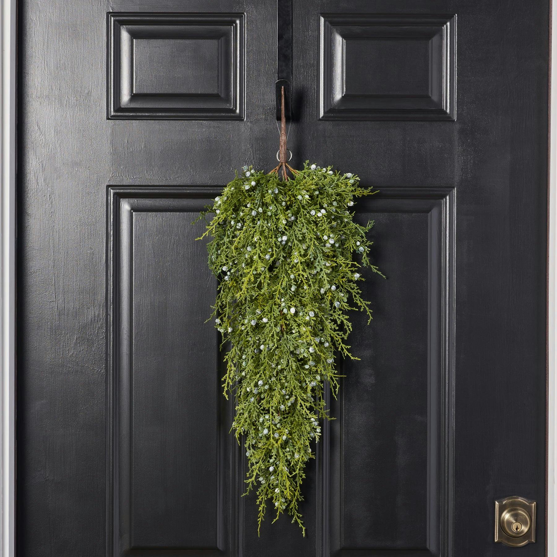 Seeding Winter Juniper Berry Greenery Classic Holiday Teardrop Swag - 3 Options Available