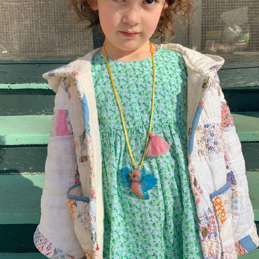 BIRDIE THE BLUE BIRD NECKLACE