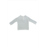 Cashmere Yoke Pullover Sweater Dove Gray