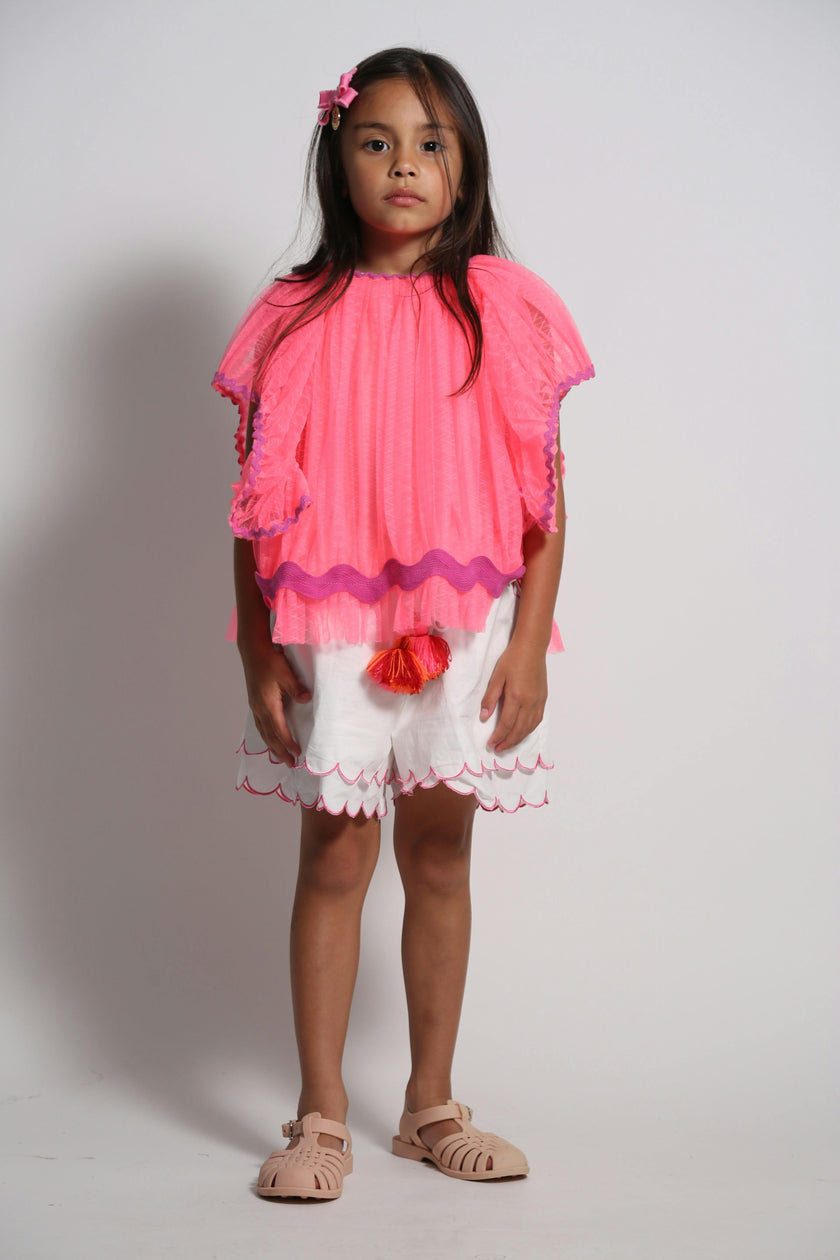 LAUREL SCALLOPED SUMMER SHORTS