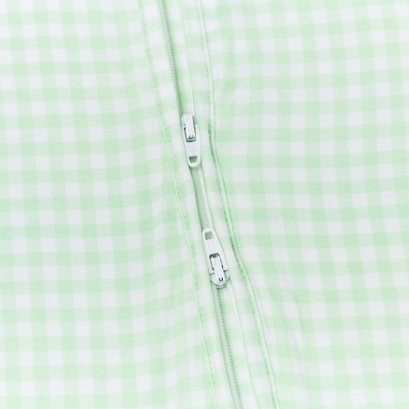 Pistachio Gingham Bamboo Sleeper
