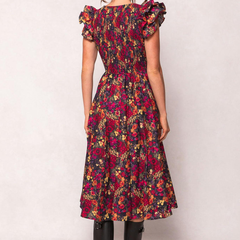 Hattie Dress in Night Garden
