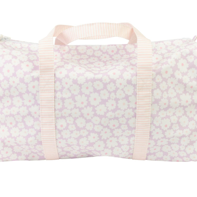 The Duffle Bag in Lavender Daisies