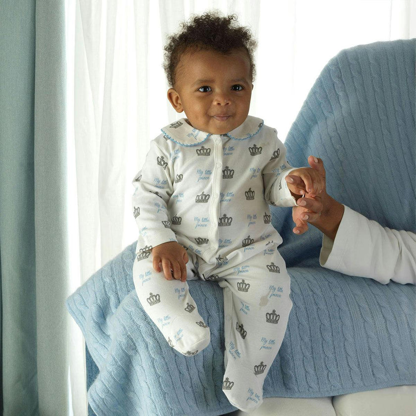 Prince Crown Print Footie